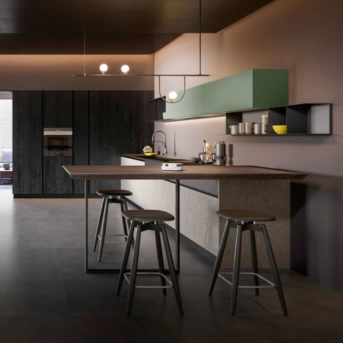 Piani snack, contemporaneità e dinamicità in cucina | Armony Cucine ...