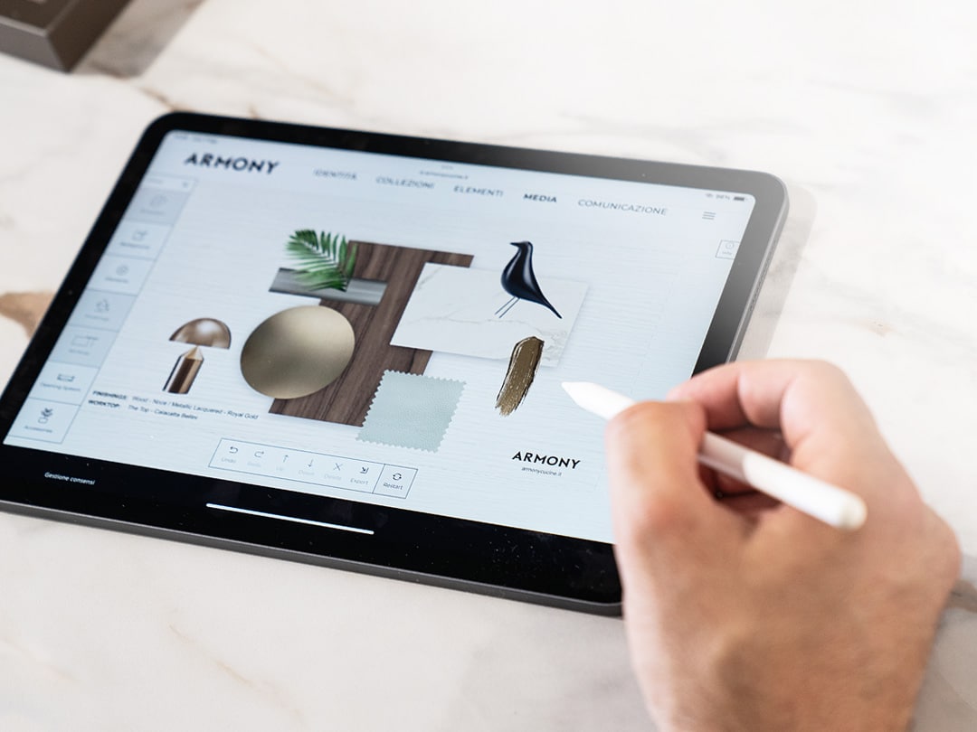 Nasce il configuratore online di Armony Cucine a supporto di rivenditori, designer e utenti, che trasforma l’ispirazione in composizione visiva.
