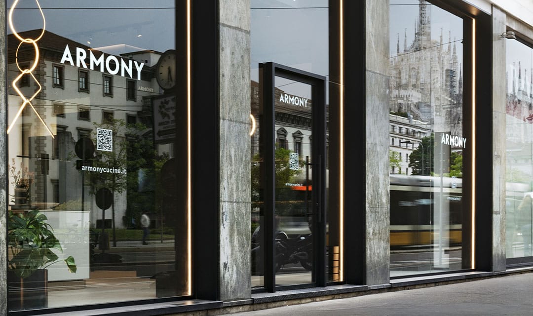 Armony debuta en Milano, en Via Verziere 2, con un espacio diseñado por el director creativo Davide Bot.